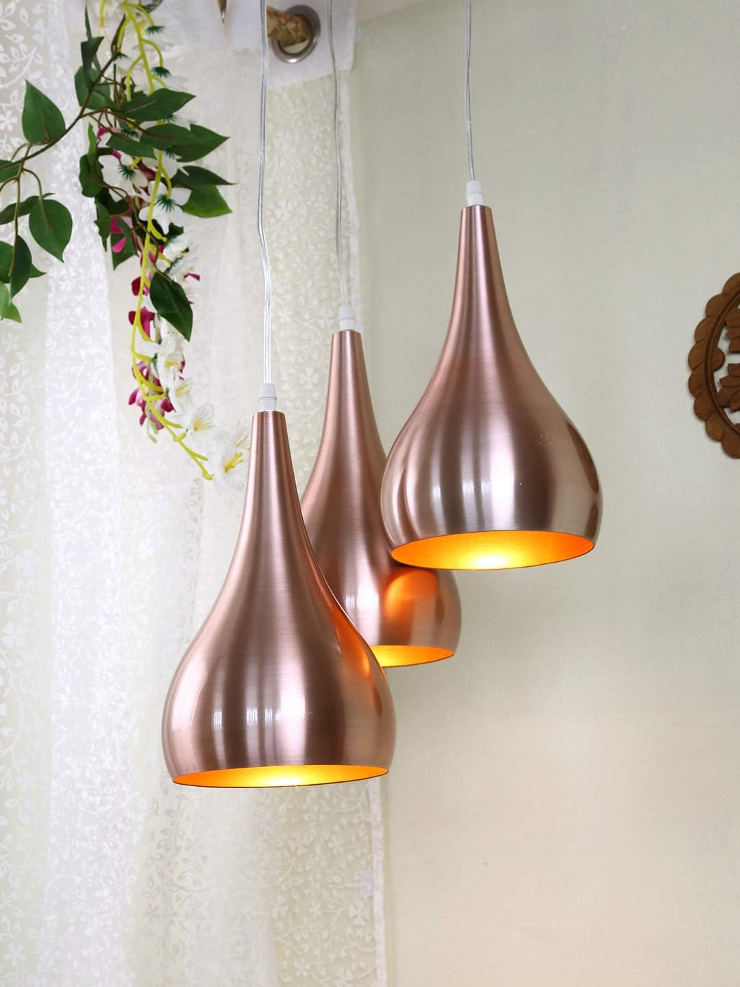 LeArc Designer Lighting : HL3949-3 : Multiple Glass Metal Pendent