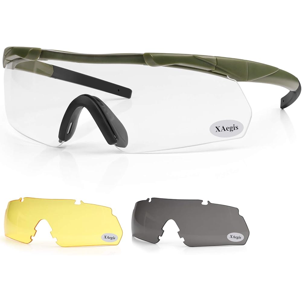 5/mo Finance XAegis Tactical Shooting Glasses with 3 Interchangeable