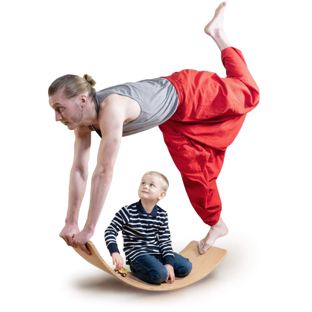 Buy Wooden Balance Board Toddler, 35 Inch Wooden Wobble Balance Board
