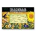 U.S. State Map Postcard Set of 50. Modern post cards variety pack. Postcards with maps of all fifty states of the United States of America. Made in USA.
