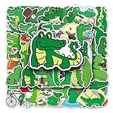 50Pcs Crocodile Stickers Cute Cartoon Animal