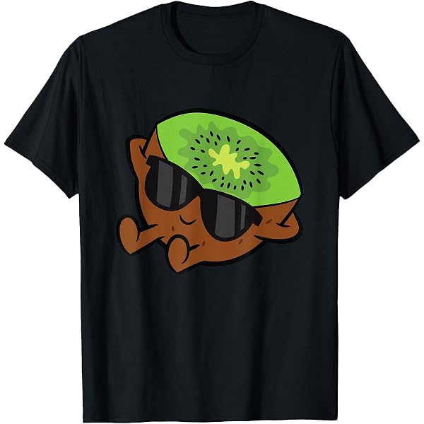 Amazon.com: Kiwi Sliced Funny Kiwi Fruit Kiwi Bird T-Shirt