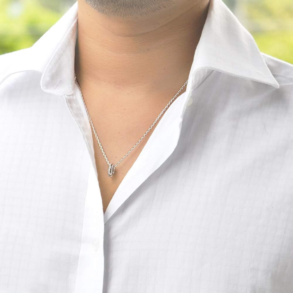 Amazon 選べる 誕生石 リングホルダー メンズ シルバー ペンダント ネックレス 男性 用 Lsp0102birth 55 9月 サファイア ネックレス 通販