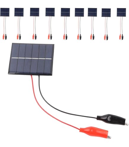 3x Mini-Solarpanel 6V 1W Aus Polysilizium Mit 30 Cm Produktbild-Vorschau 3