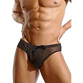 MZIOK Men's Sexy Low Rise Mesh Brief See Through Breathable Underwear