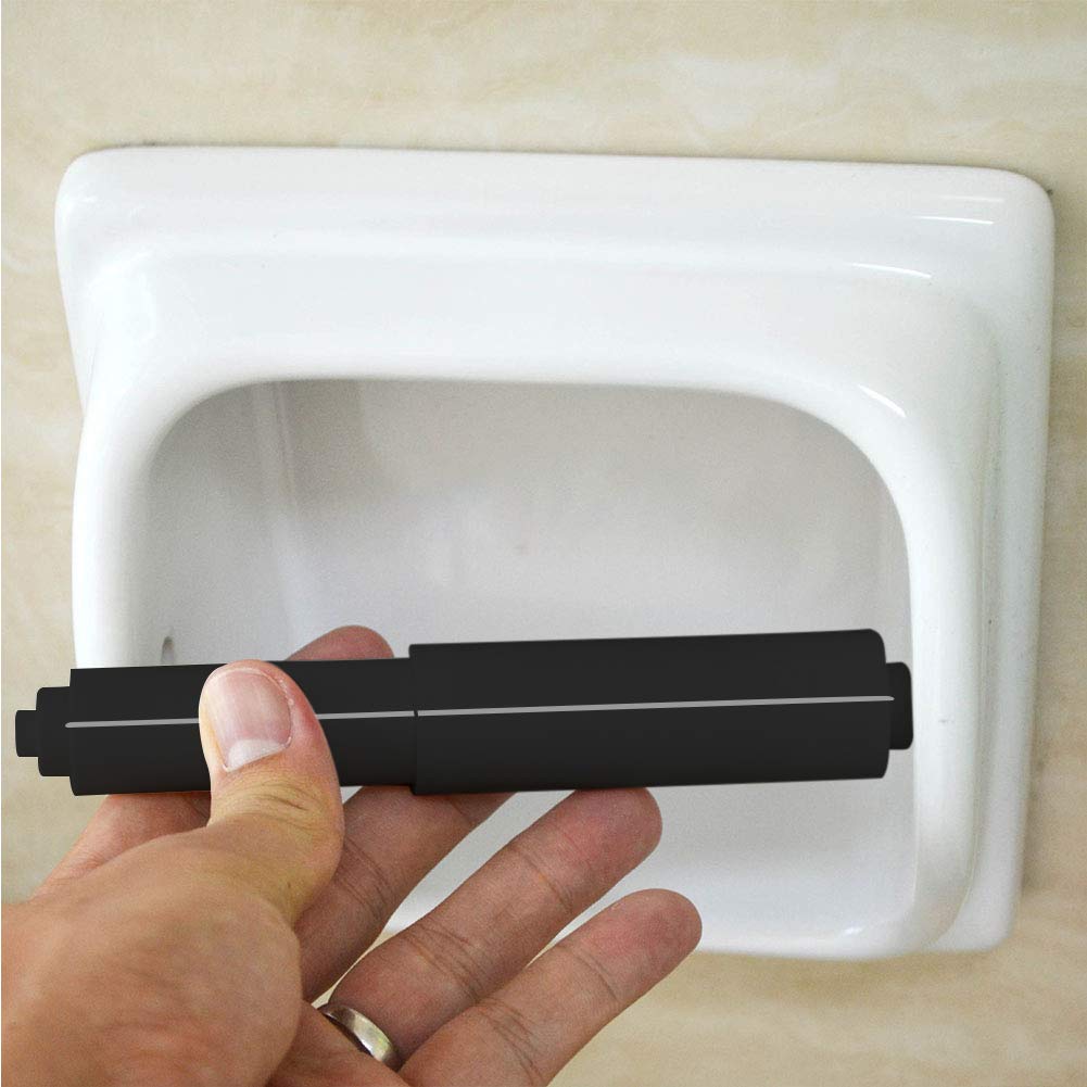 3 Pezzi Porta Rotolo Di Carta Igienica A Molla Mandrino, Plastica Bianca Per Il Bagno Rullo Di Ricambio - Foto 2