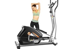 FUNMILY Eliptical Exercise Machine,APP Elliptical Cross Trainer for Home Use,Heavy-Duty Gym Equipment for Indoor Workout & Fitness with 10-Level Resistance&Max User Weight:390lbs