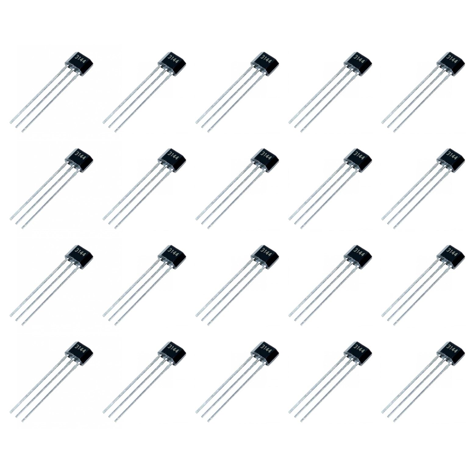 JZK 20 PCS Switch type 3pin A3144 Bipolar Latching Hall Effect Sensor, A3144E 3144 Latching Bipolar Sensors 3 Pin, for Electronic Toys and Small Appliances