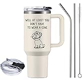 Get Well Soon Gifts for Women & Men, Get Well Soon Tumbler 40oz, After/Post Surgery Recovery Gift for Chemo Patients Cup, Feel Better Gifts - Well At Least You Don't Have To Wear A Cone