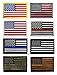 Antrix 8 Pieces American Flag Patch Thin Blue Line Thin Red Line USA Flag Patch Fully Embroidered Military Emblem Patches for Backpacks Hats Caps Bags Vests Military Uniforms and Clothes