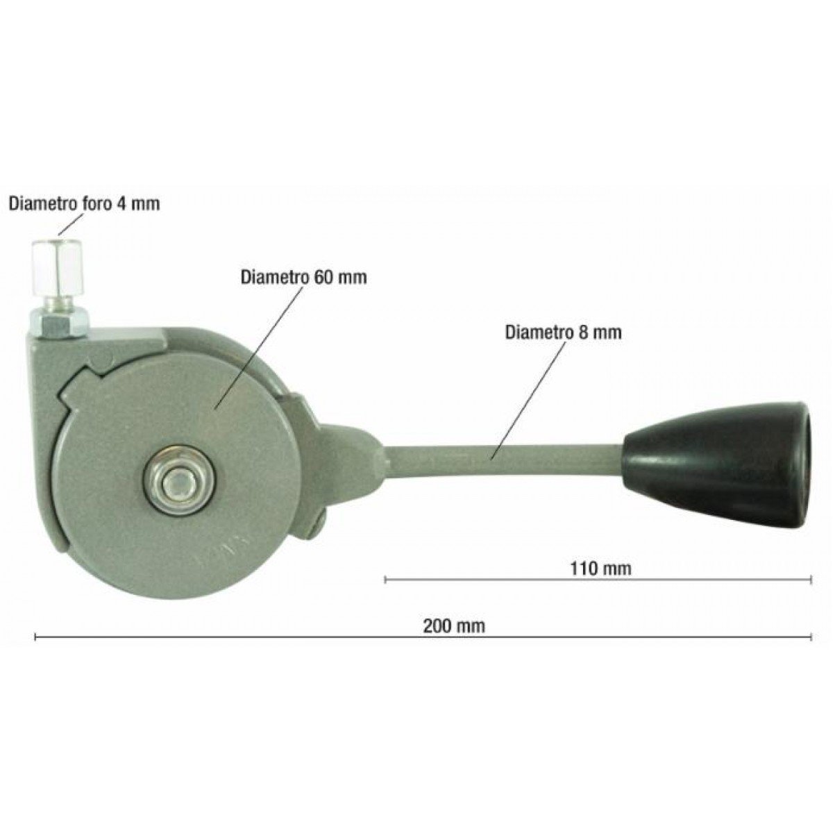 Manettino Acceleratore In Nylon Lato Sinistro Per Motofalciatrice BCS