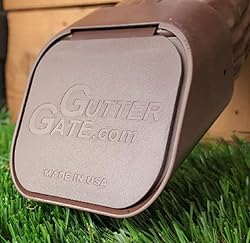 GutterGate 2"x3" Type-A Brown Gutter Downspout