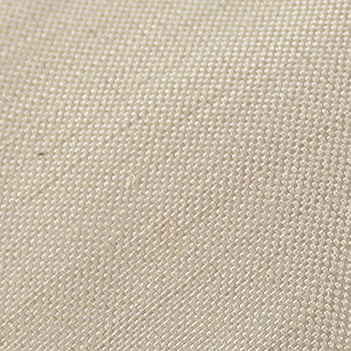 MENDEPOT Silk Necktie With Box Beige Silk Necktie Cream Silk Necktie