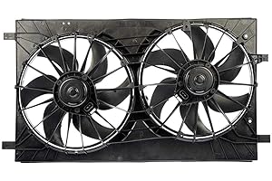 AUTO SHACK AutoShack Radiator Dual Cooling Fan Assembly Replacement for 2007-2017 Jeep Patriot Compass 2007-2012 Dodge Caliber 2008-2014 Avenger 2007-2010 Chrysler Sebring 2011-2014 Chrysler 200 4WD FWD FA721031