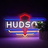 Hudson Auto Cars Neon Sign for Wall Decor,Led Neon Light Up Sign for Bedroom Boys Room Playroom garage Man Cave Birthday Gifts