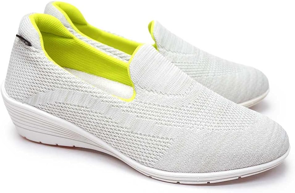 Amazon エル スポーツ スニーカー Esp カジュアルシューズ レディース 4 5cm ホワイト 25 0cm Elle Sport エル スポーツ レースアップ