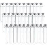 BTSD-home 25x140mm(40ml) Plastic Test Tubes with Screw Caps for Gumball Candy Storage, Bath Salt Vials, Hot Cocoa Containers,