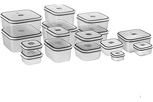 Electrolux Kit 16 Potes Herméticos de Plástico Retangular