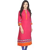 Chichi Indian Women's Embroidered Rayon Kurti For Casual/Daily/Party Wear