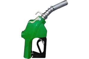 BORRITT 1" Inch NPT Automatic Heavy Duty Fuel Nozzle Auto Shut-Off Aluminum Alloy Diesel Petrol Fueling Nozzle With Three Notch Hold Open Clip The Max Flow Rate 32 GPM (Hook)