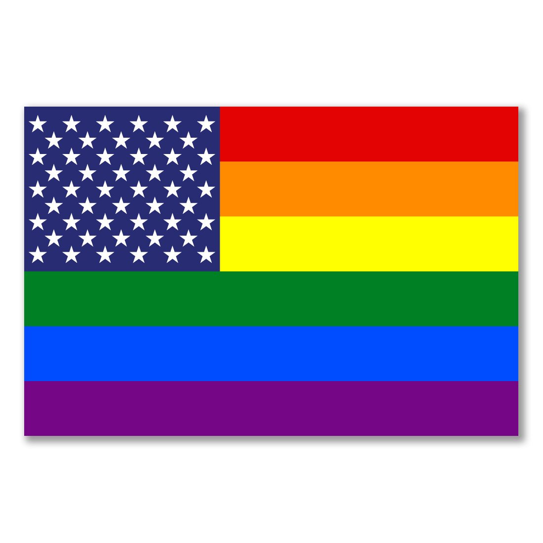 Poster Art Print Flag United States Gay Pride Lgbt Stars Stripes
