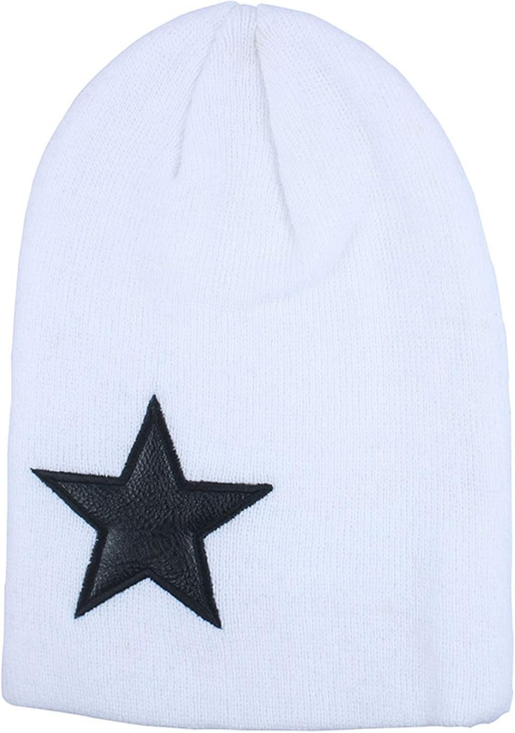 Unisex Hats Five-Pointed Star Wool Knit Hip-Hop Hat Cap Beanies for Men Women Lovers