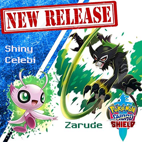 Zarude And Shiny Celebi Event For Sword And Shield Buy Online In Guernsey At Guernsey Desertcart Com Productid 220206374