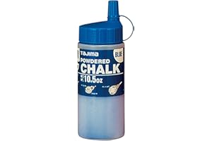 TAJIMA Micro Chalk - Blue 10.5 oz (300g) Ultra-Fine Snap-Line Chalk with Durable Bottle & Easy-Fill Nozzle - PLC2-B300