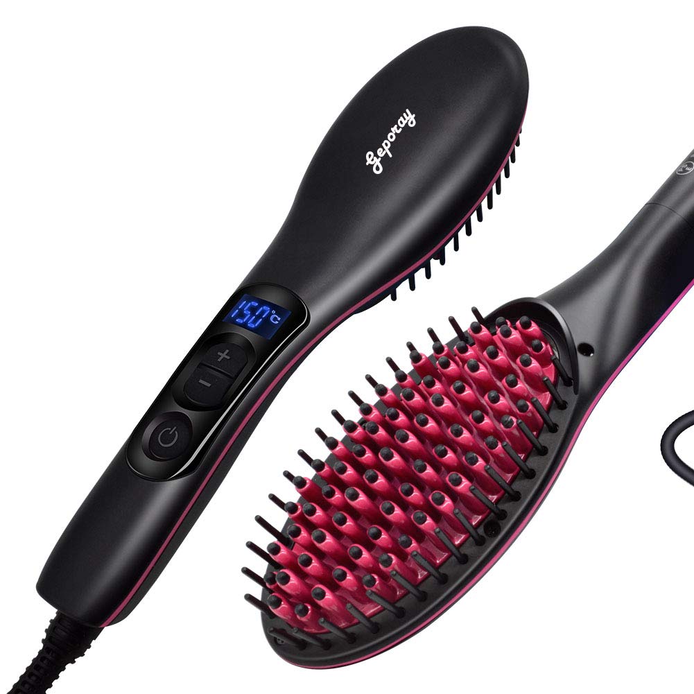Best Hair Straightener Comb With Ptc Ceramic Heating Elements And 6 Levels