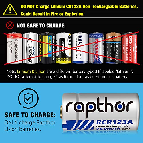 3.7 V Li-ion Battery & Charger [750mAh 3.7V 8pack] for Arlo Wireless Security Cameras (VMC3030/VMK3200/VMS3230/3330/3430/3530) Flashlight Microphone Polaroid [UL Certified] - Thumbnail 6