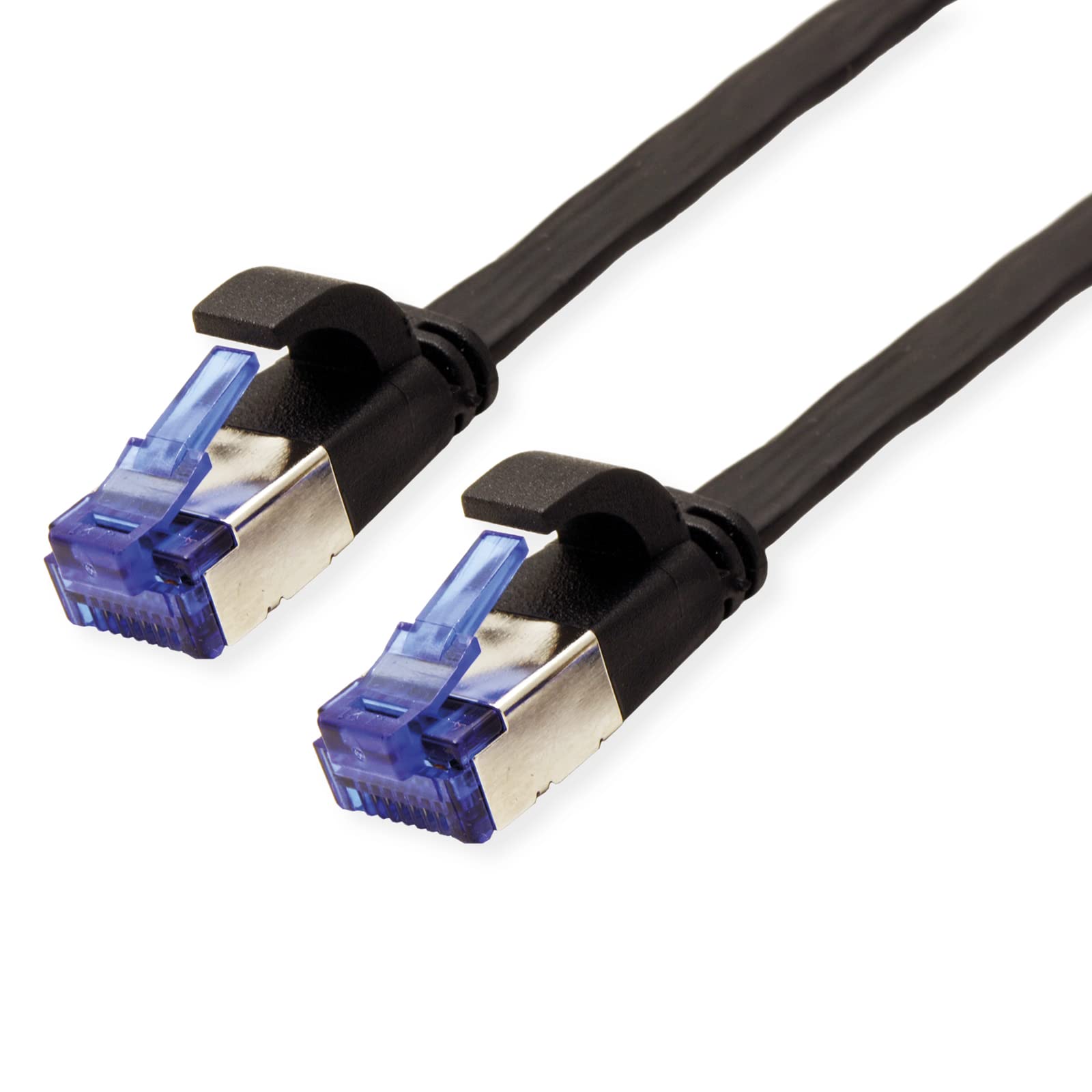 Value | FTP Patch Cord | Cat.6A | Black | 0.5 m | Extra-Flat
