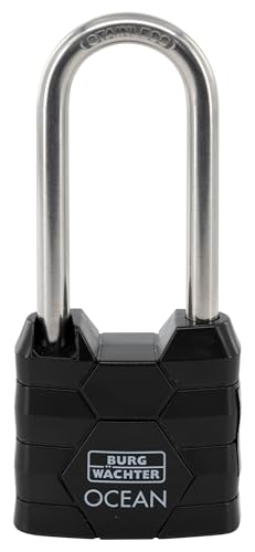 Burg Waechter 42171 Padlock Ocean 490 Ni HB 40 65 SB, Black