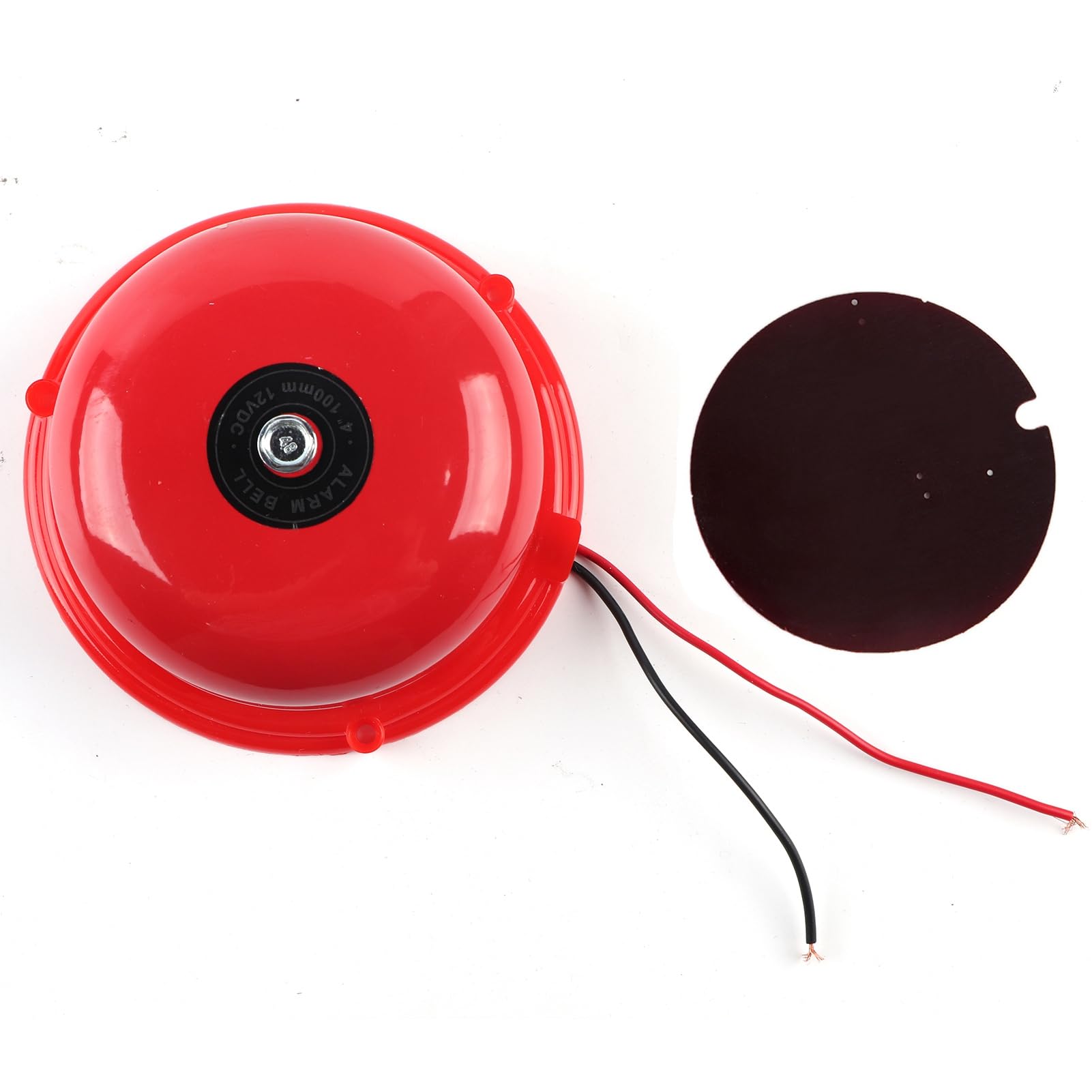 Photo 1 of Fire Alarm Bell,12V Dc Bell 4 Inches Metal Fire Control, 100Db Internal Strike Type Fire Alarm Bell, Electric Bell Smoke Detectors, for Home Improvement (12V)