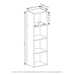 Furinno Luder Bookcase / Book / Storage, 4-Tier