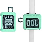 TXesign Silicone Case for JBL Go 3 Portable Speaker with Removable Strap for Bike Golf Cart Travel Carrying Case Protective Sleeve Speaker Cover(Mint Green)