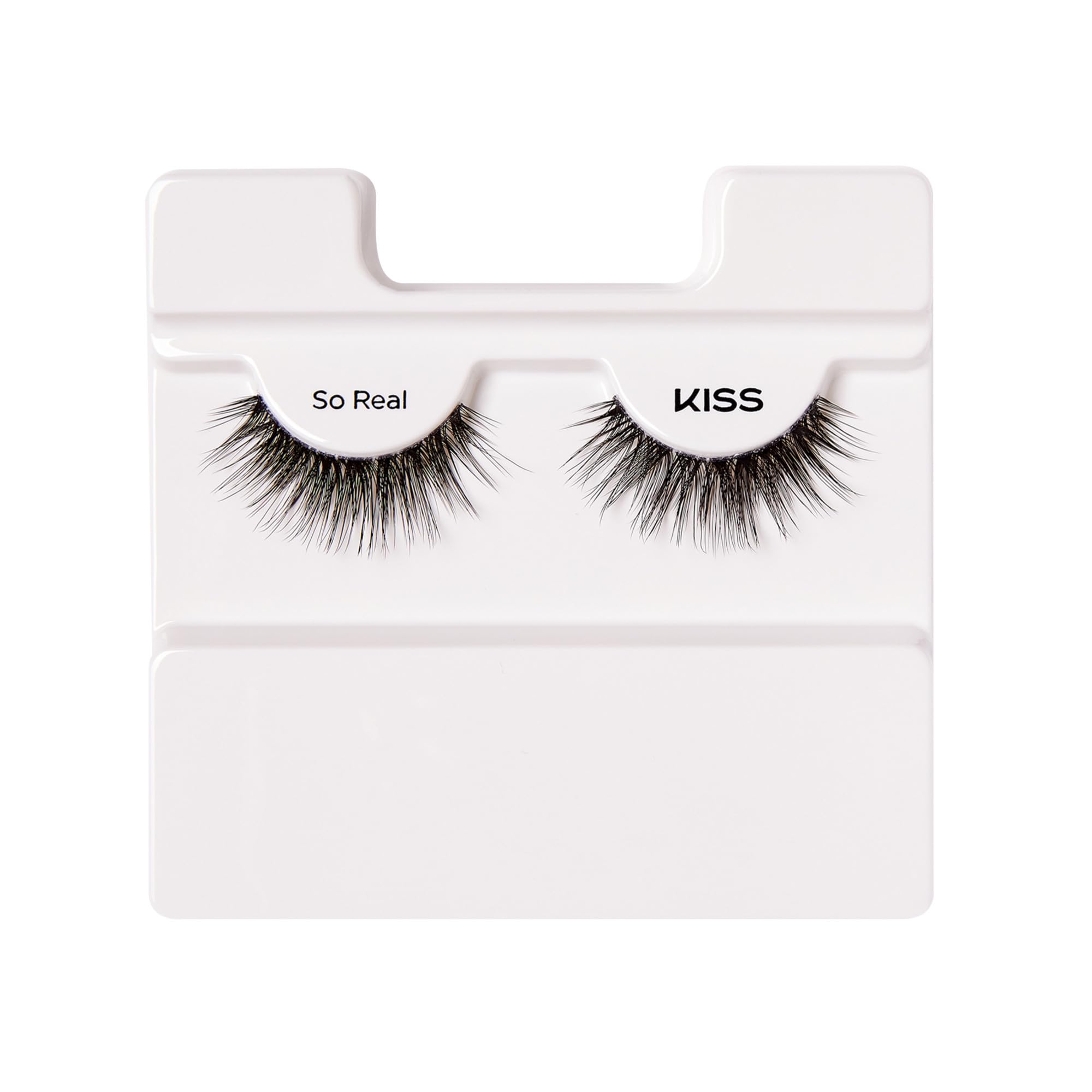 KISS My Lash But Better, False Eyelashes, 'So Real', 12mm, Includes 1 Pair Of Lash, Easy to Apply, Reusable Lash Clusters