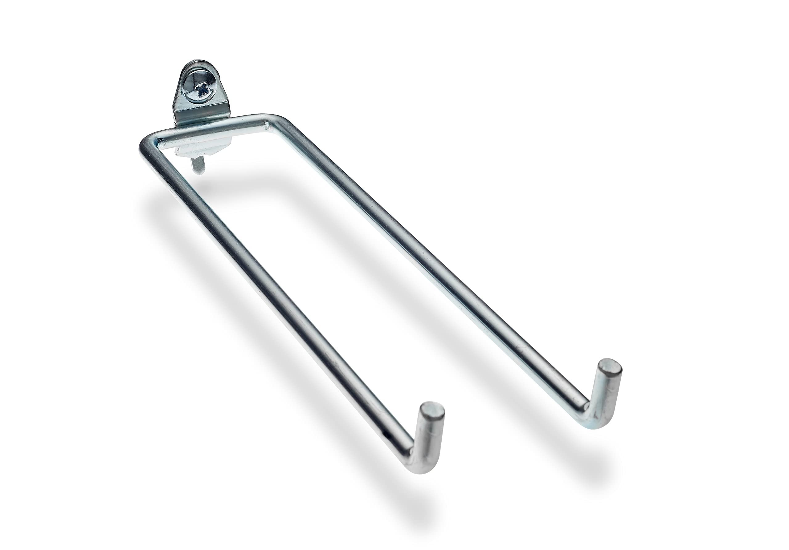 Triton Products DuraHook Double Rod Pegboard Hooks, 8 1/4", Silver