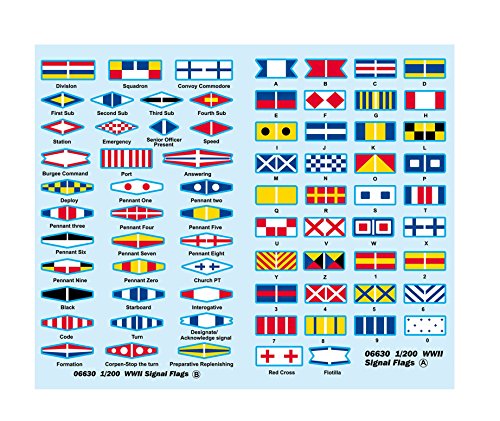 Trumpeter USS Missouri Signal Flags for Kit #3705 (73-Piece), 1/200 Scale