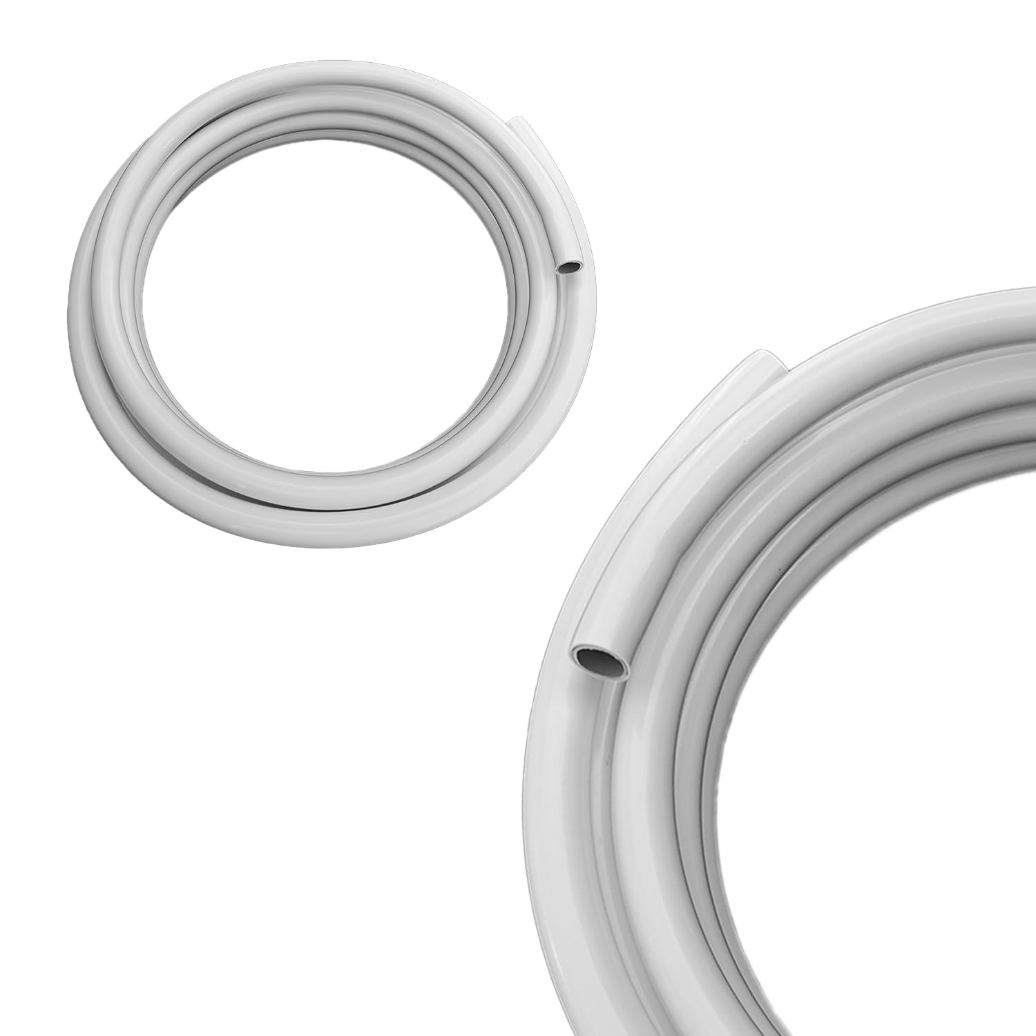 Photo 1 of 16ft Flexible PVC Pipe, 16mm Diameter - Malleable Pipe, for Fake Flowers, Balloon Arches, DIY Crafts, Wedding Decor, Kids' Educational Projects & Cosplay Props. (White, 16ft)