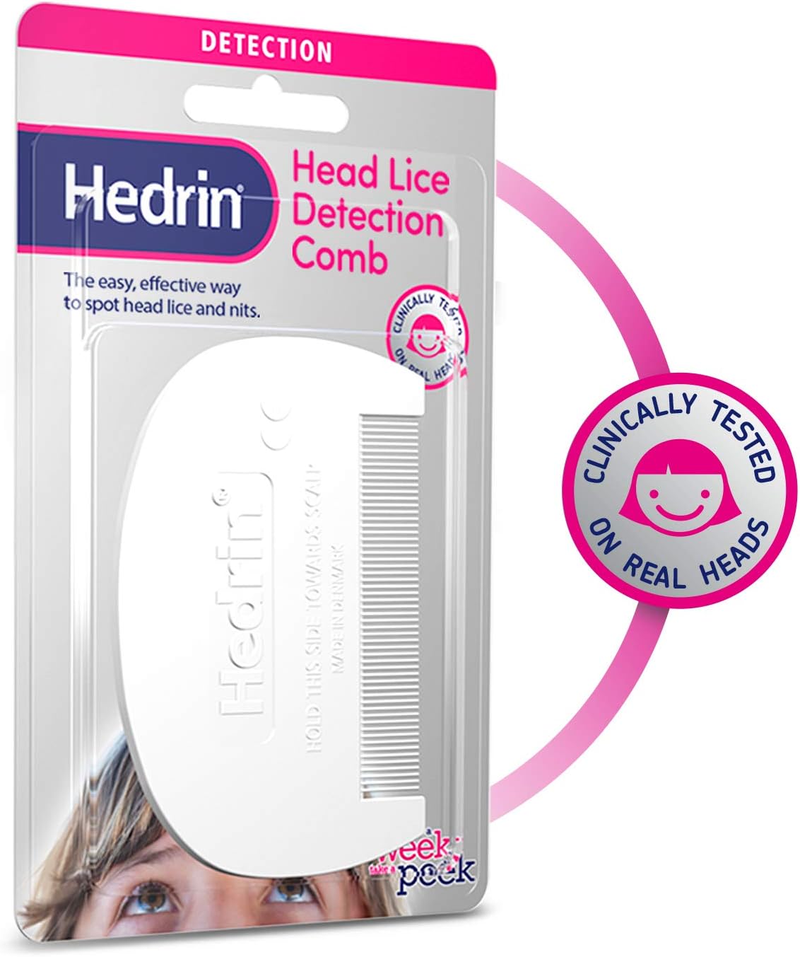 Hedrin Detection Nit Comb, Quickly Detect and Remove Head Lice & Eggs, Fast, Effective Nit & Head Lice Treatment - Image 3