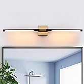 TODOLUZ 40-Inch 5CCT 22W LED Bathroom Light Fixture, 2700K-5500K Wall Sconce Vanity Lighting with Rotatable Lamp Tube, Black 