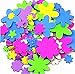 TECH-P Creative Life Self-Adhesive EVA Foam Shapes Sticker,Craft Foam Stickers for Embellish Cards, Posters, Scrapbooks and More-About 300 PCS (Flower)