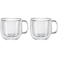 ZWILLING J.A. Henckels Cappuccino Glass Mug Set, Clear, 2-pc