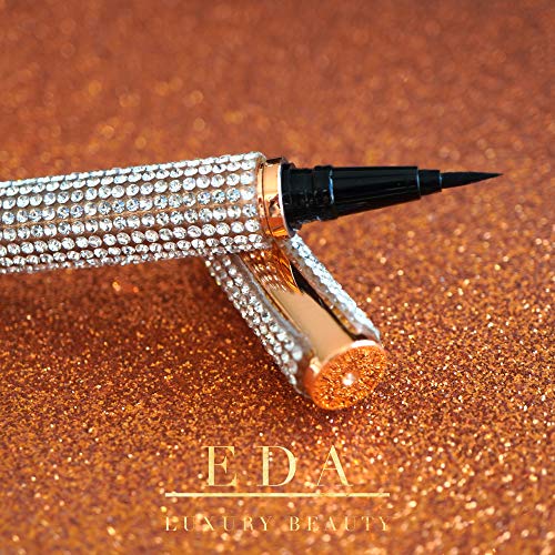 EDA LUXURY BEAUTY DIAMOND LIQUID EYELINER Ultimate Definition Ultra Precision Intense Black Sharp Rose Gold Perfect Cat Eye Makeup Pen Flawless Long Lasting Waterproof Vegan 1 EDA LUXURY BEAUTY DIAMOND LIQUID EYELINER Ultimate Definition Ultra Precision Intense Black Sharp Rose Gold Perfect Cat Eye Makeup Pen Flawless Long Lasting Waterproof Vegan