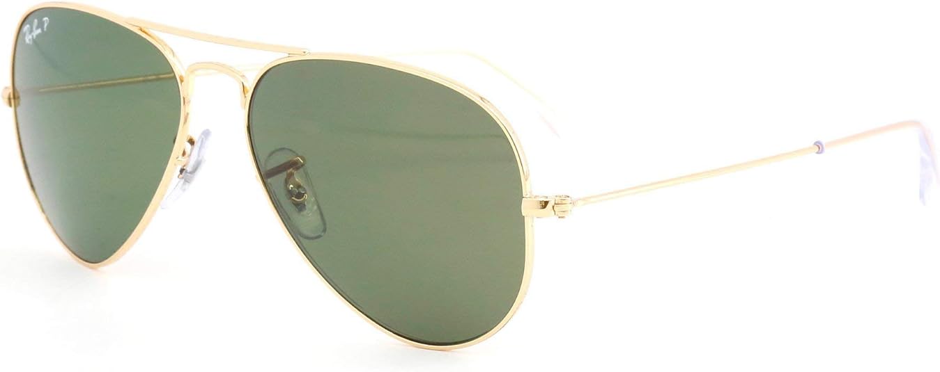 Amazon.com: RAY BAN RB 3025 001/58 RAYBAN NATURAL GREEN POLARIZED LENS 