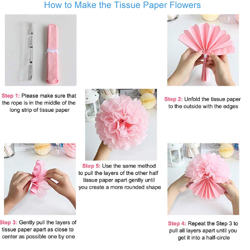 Birthday Decorations Birthday Party Supplies Happy Birthday Banner Pink and Gold Happy Birthday Decor for Women Girls