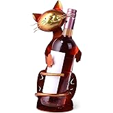 Drincarier Cat Decor Wine Holder Wine Rack Wine Bottle Holder Wine Cat, Cat Gifts for Cat Lovers…………