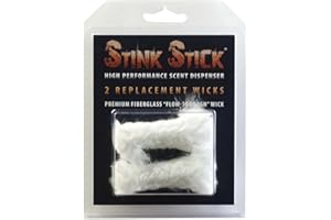 Conquest Scents Stink Stick Wicks – 2 Pack | Fiberglass Refill Wicks for Stink Stick Scent Dispenser | Compatible with Liquid Deer Attractants and Hunting Scents | Essential Hunting Accessories