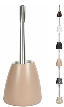 Spirella 'Etna' WC Bürste Toilettenbürste in Steinoptik aus Polyresin 17x13x19cm Bahama Beige