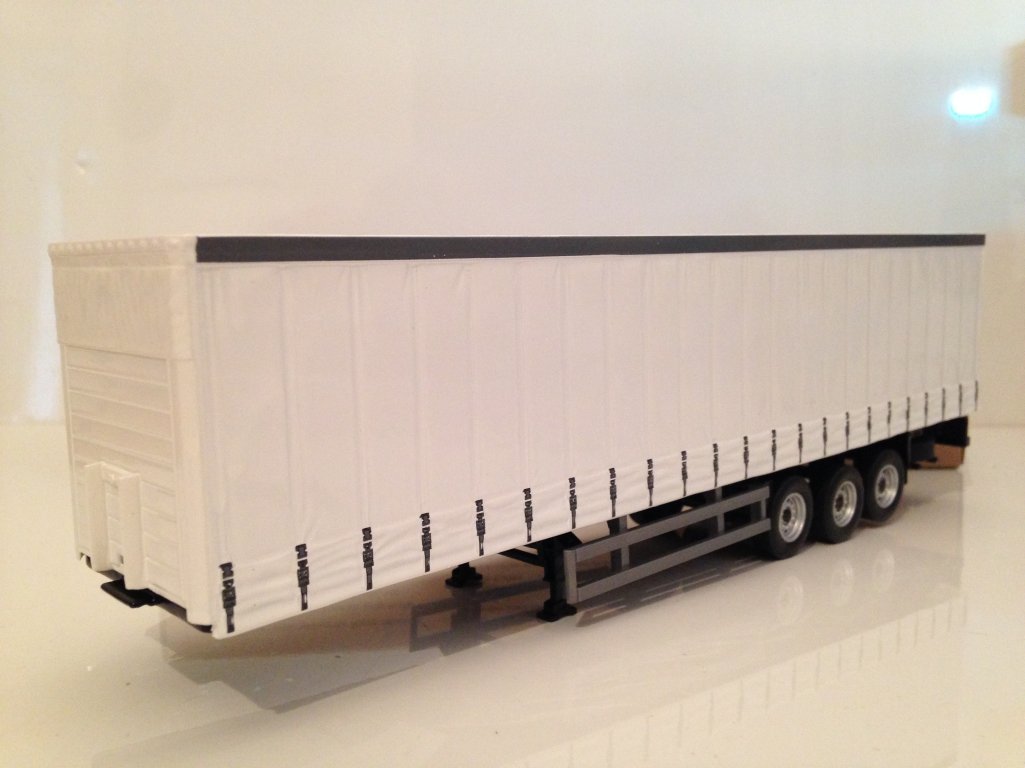 Cararama 1: 50 Scale Trailer (White)